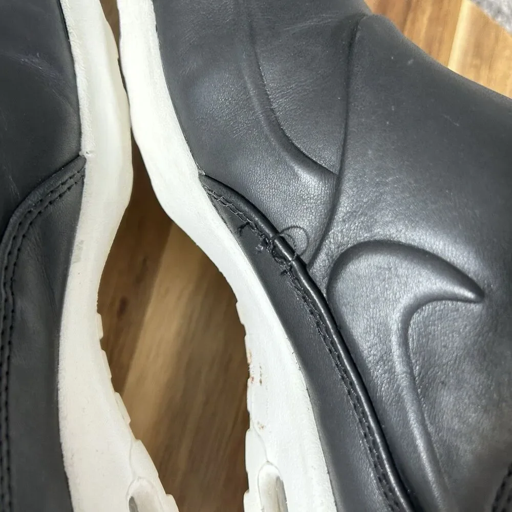 Nike Air Max Thea 859550-001 Women's Size 7 Black Mid Leather Pull On Boots Used